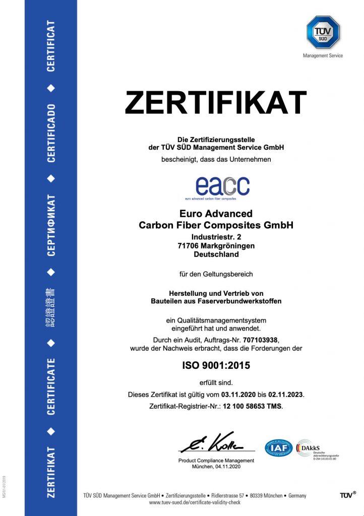 Certificate eacc